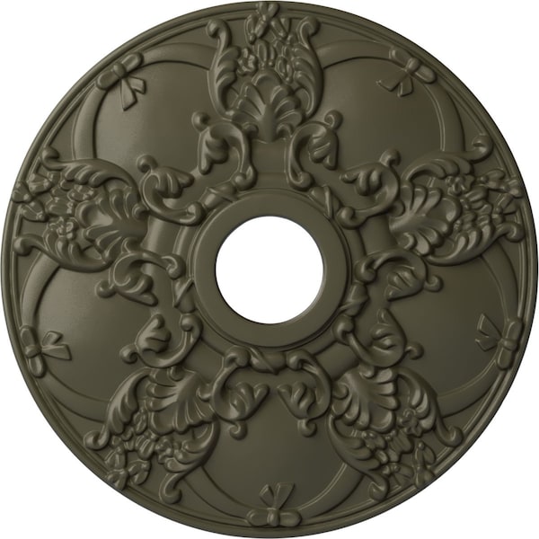 Ekena Millwork Norwich Ceiling Medallion (Fits Canopies up to 4 1/2"), 18"OD x 3 1/2"ID x 1 3/8"P, Witch Hazel CM18NOWHF - main